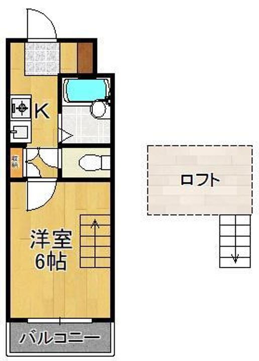 福岡県北九州市八幡西区折尾２丁目 本城駅 1K アパート 賃貸物件詳細