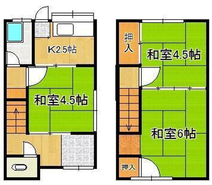 福岡県遠賀郡水巻町猪熊４丁目 水巻駅 3K アパート 賃貸物件詳細