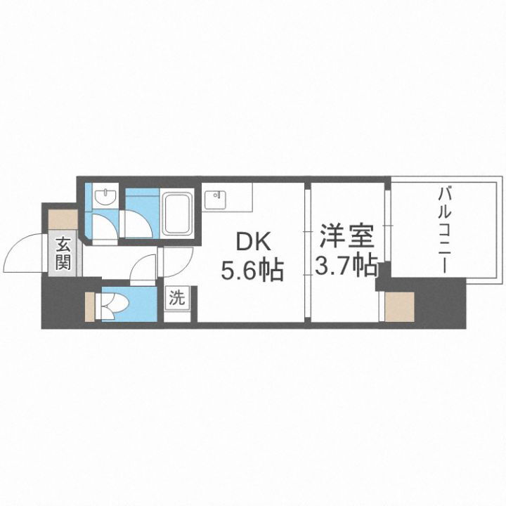 ルフォンプログレ堺筋本町タワーレジデンス 4階 1DK 賃貸物件詳細