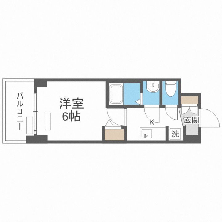 プレサンス南堀江ザ・センス 6階 1K 賃貸物件詳細