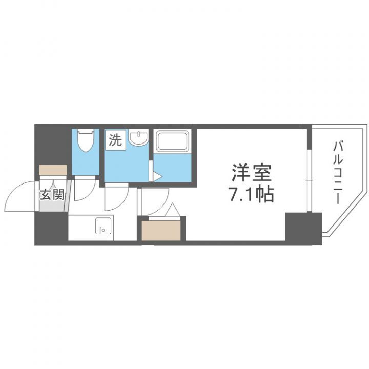 アドバンス大阪フルーヴ 8階 1K 賃貸物件詳細