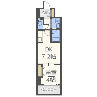 大阪府大阪市中央区常盤町２丁目 谷町四丁目駅 1DK マンション 賃貸物件詳細