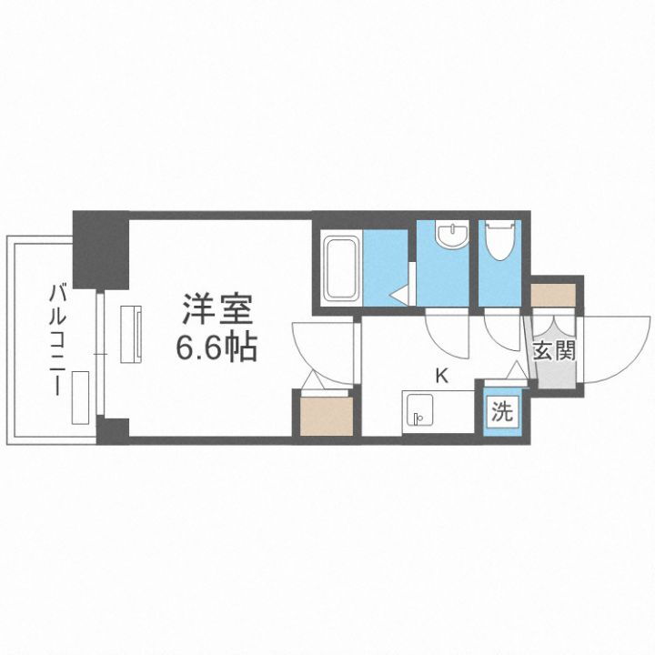ララプレイス梅田西イルミナーレ 9階 1K 賃貸物件詳細