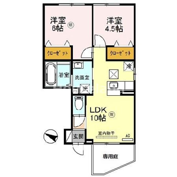 和歌山県和歌山市松島 紀伊中ノ島駅 2LDK アパート 賃貸物件詳細