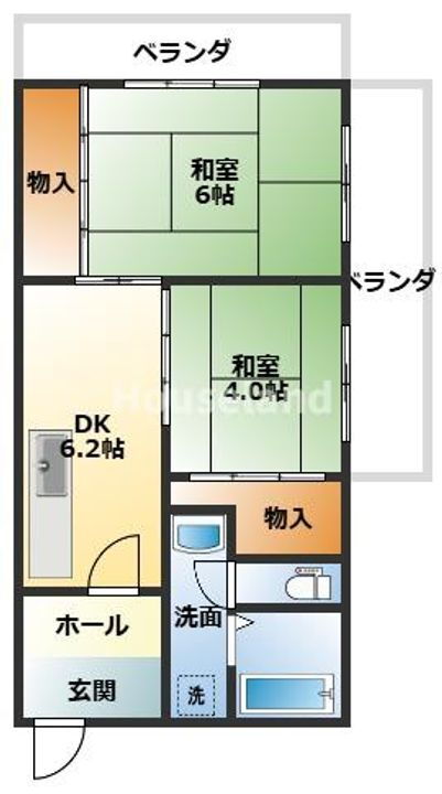 和歌山県和歌山市楠見中 紀ノ川駅 2DK マンション 賃貸物件詳細