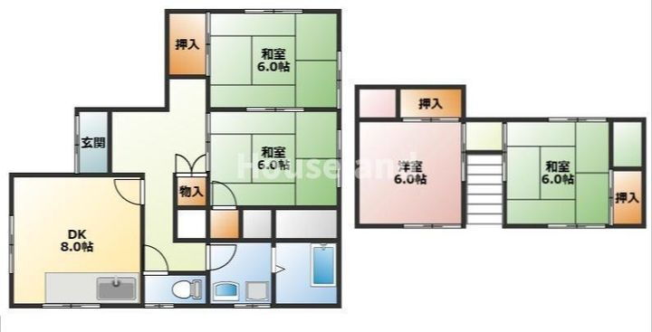 和歌山県岩出市相谷 紀伊駅 4DK 一戸建て 賃貸物件詳細