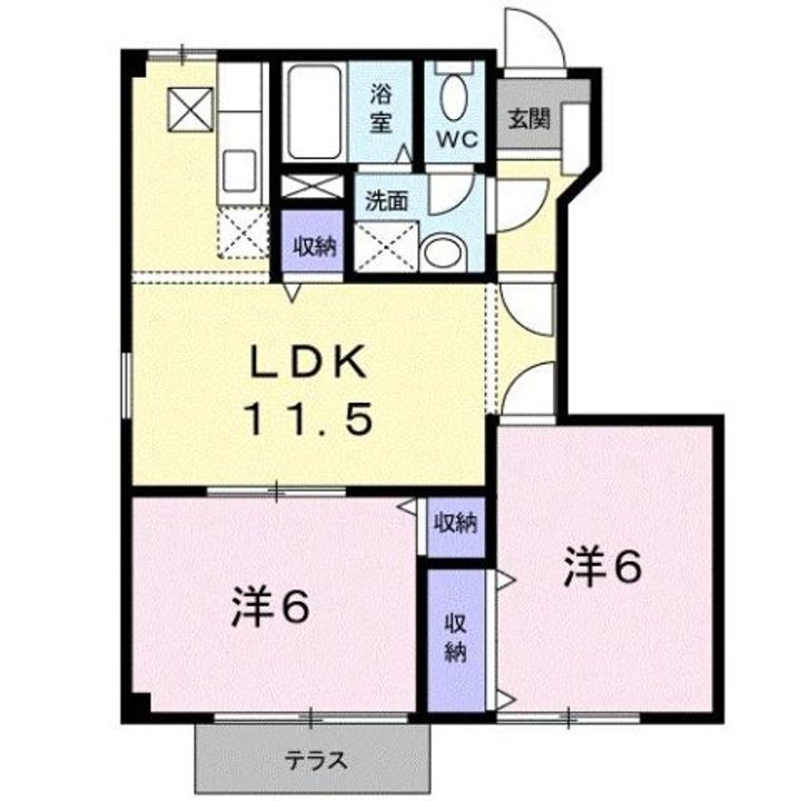 和歌山県紀の川市下井阪 下井阪駅 2LDK アパート 賃貸物件詳細