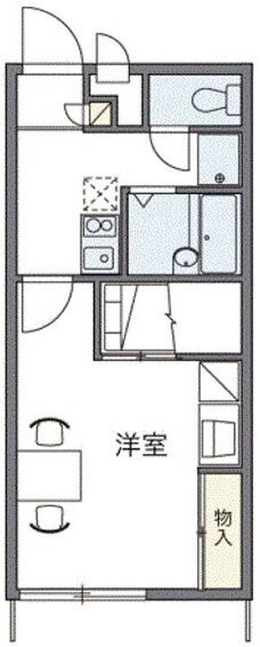 岡山県倉敷市上東 中庄駅 1K アパート 賃貸物件詳細