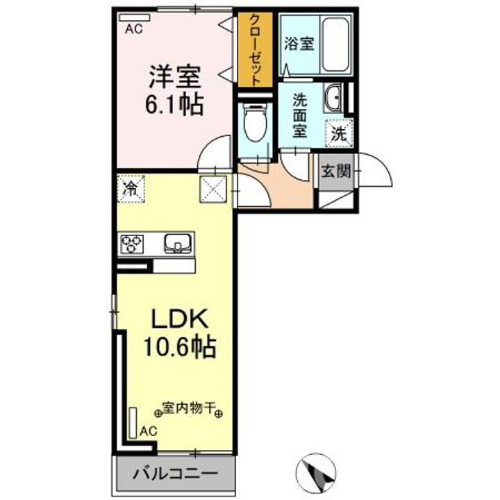 ＥＩＳＥＮ 3階 1LDK 賃貸物件詳細