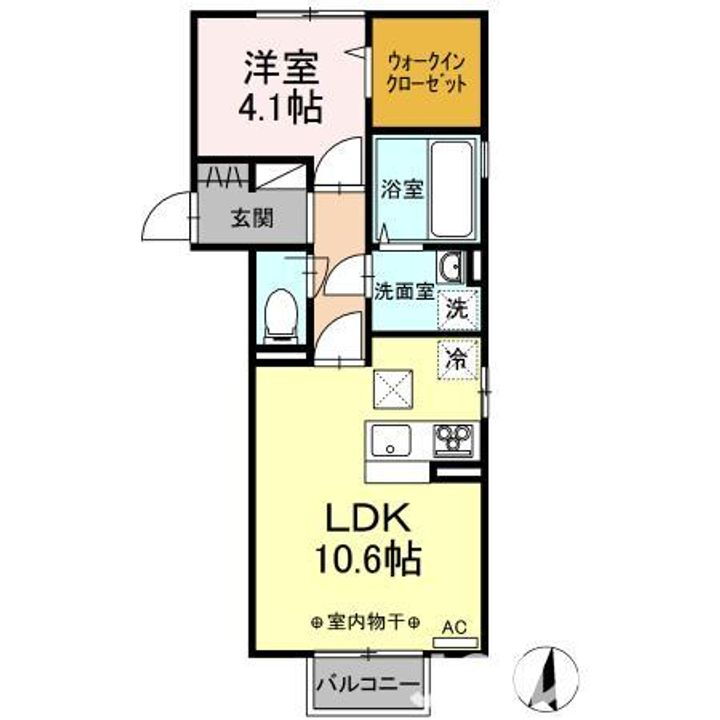 新潟県上越市木田１丁目 春日山駅 1LDK アパート 賃貸物件詳細