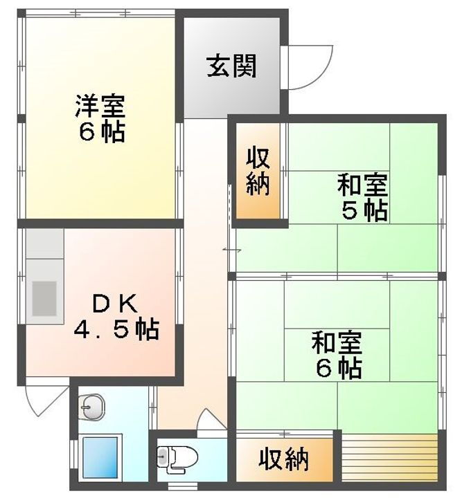 岡山県岡山市中区兼基 東岡山駅 3DK 一戸建て 賃貸物件詳細