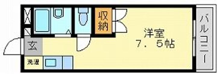 ピアブルークレストⅠ 1階 1K 賃貸物件詳細