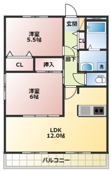 岡山県岡山市南区箕島 備中箕島駅 2LDK アパート 賃貸物件詳細