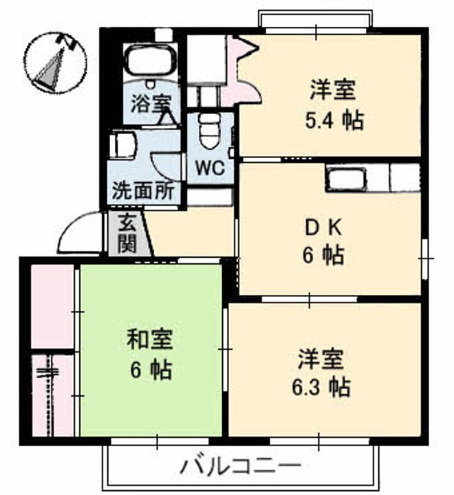 岡山県岡山市東区瀬戸町沖 瀬戸駅 3DK アパート 賃貸物件詳細