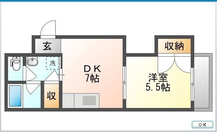 サンピア柳町 6階 1DK 賃貸物件詳細