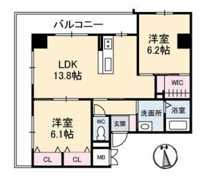 岡山県岡山市北区中山下１丁目 賃貸マンション