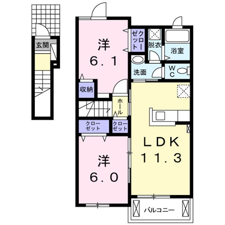 岡山県岡山市北区御津宇垣 金川駅 2LDK アパート 賃貸物件詳細