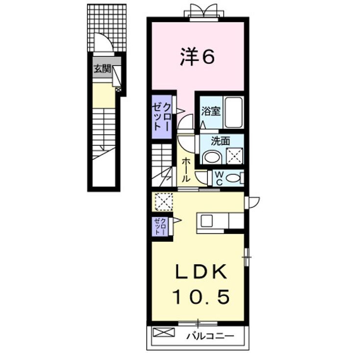 岡山県岡山市中区乙多見 東岡山駅 1LDK アパート 賃貸物件詳細