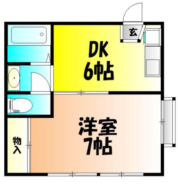 岡山県岡山市北区春日町 清輝橋駅 1DK マンション 賃貸物件詳細