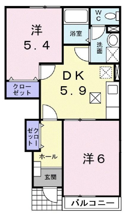 岡山県都窪郡早島町早島 早島駅 2DK アパート 賃貸物件詳細