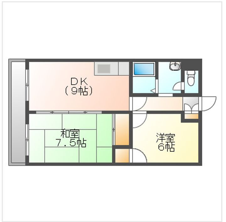 岡山県岡山市南区箕島 備中箕島駅 2DK マンション 賃貸物件詳細