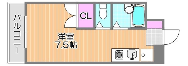 岡山県岡山市北区大供２丁目 東中央町駅 1K マンション 賃貸物件詳細