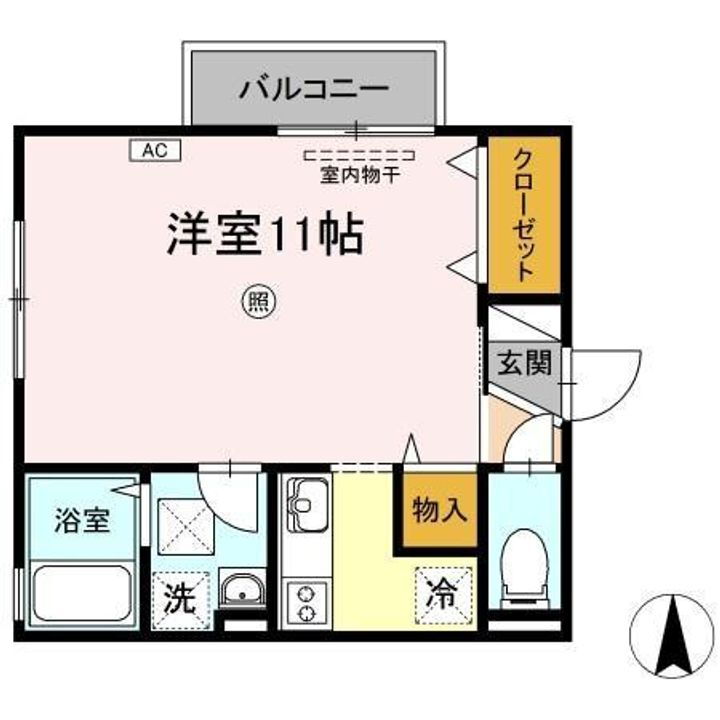 岡山県岡山市中区関 高島駅 ワンルーム アパート 賃貸物件詳細