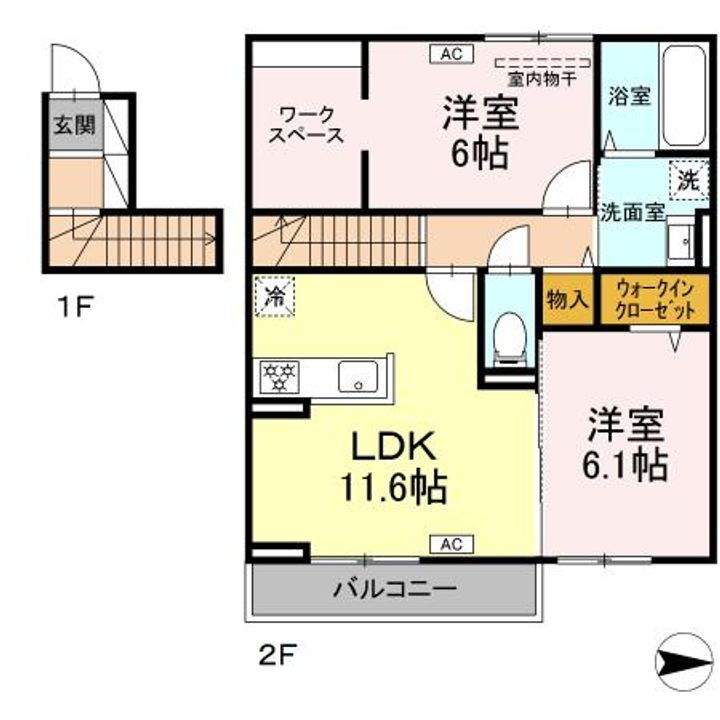 ストルーチェ 2階 2LDK 賃貸物件詳細