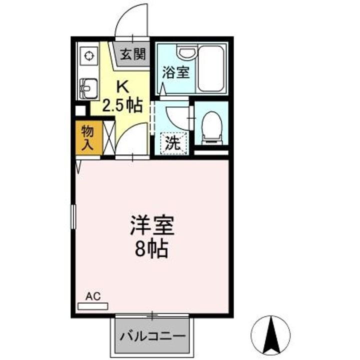岡山県岡山市北区庭瀬 庭瀬駅 1K アパート 賃貸物件詳細