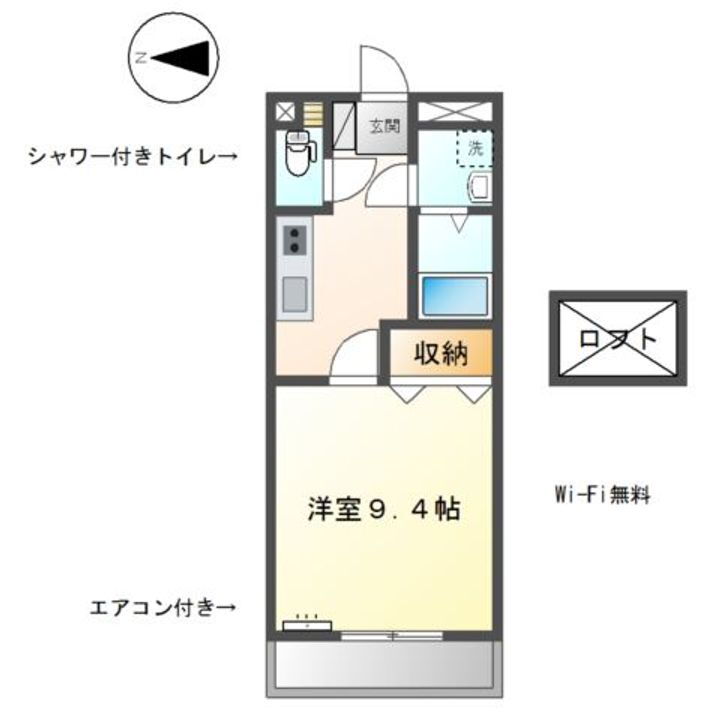 パルティーダ 2階 1K 賃貸物件詳細