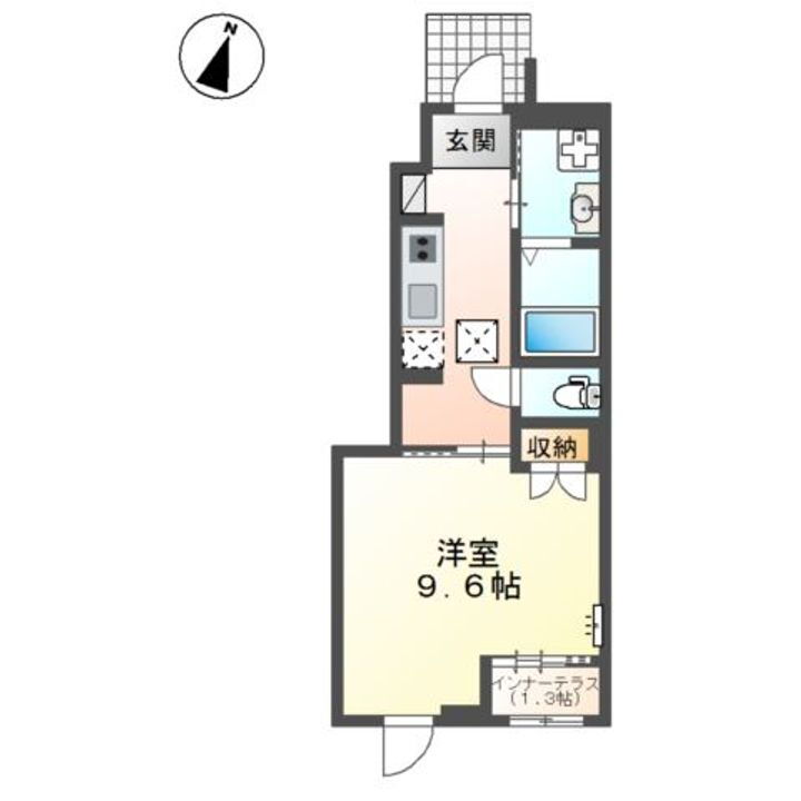 仮）スターテラスⅡ　桑野 1階 1K 賃貸物件詳細