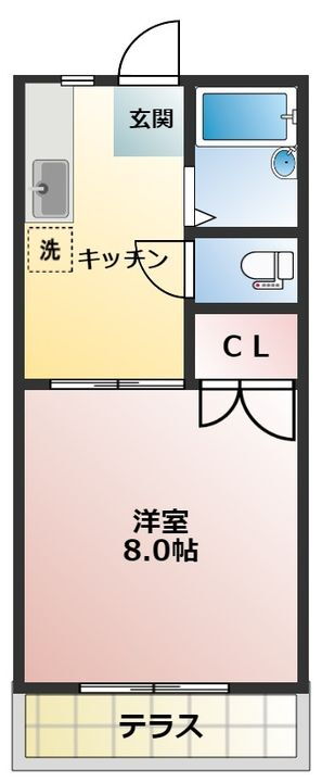 桜マンション 1階 1K 賃貸物件詳細