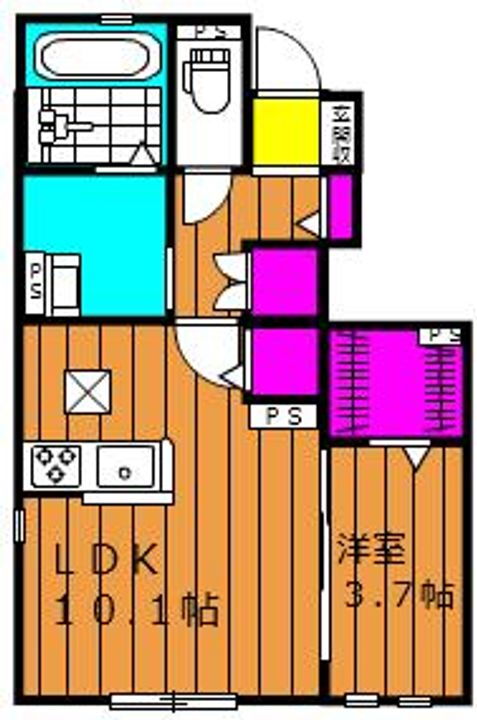 ルノワールＣ棟 1階 1LDK 賃貸物件詳細