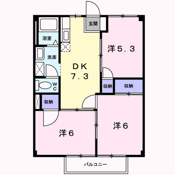 ニューシティ６６ 2階 3DK 賃貸物件詳細