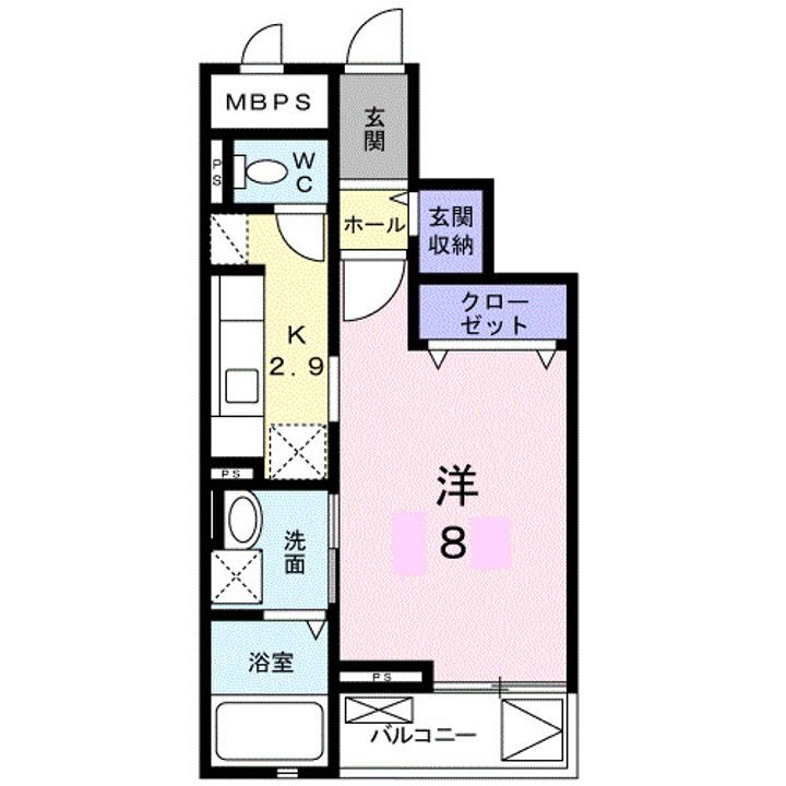 岡山県岡山市南区豊成１丁目 清輝橋駅 1K マンション 賃貸物件詳細