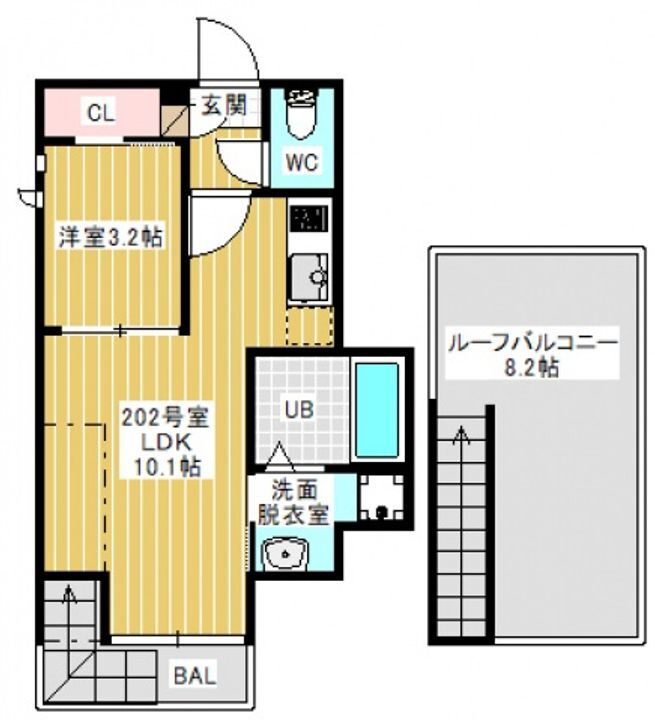 ＧＲＡＮＤＴＩＣ　ＷＩＳＴＥＲＩＡ 2階 1LDK 賃貸物件詳細