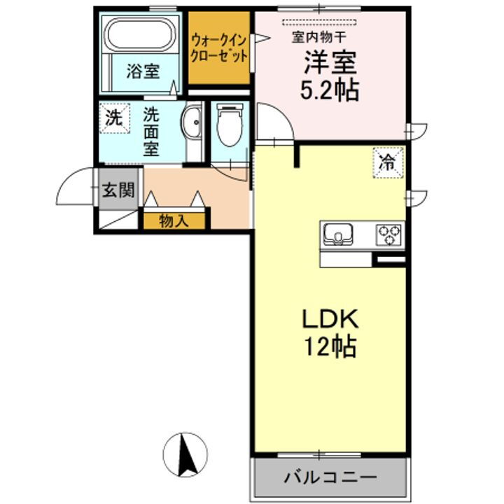 グランド　ソレイユ　Ａ棟 3階 1LDK 賃貸物件詳細