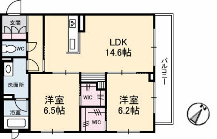 エイラント大福 3階 2LDK 賃貸物件詳細