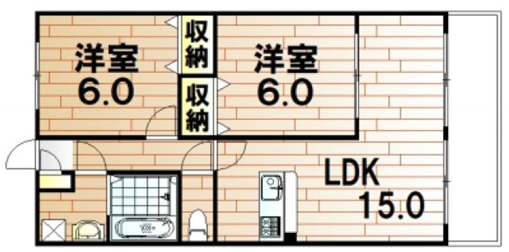 ハーネス 1階 2LDK 賃貸物件詳細