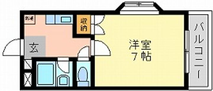 ウエストヒルズ 3階 1K 賃貸物件詳細