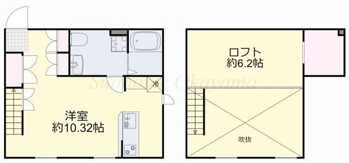 プリマガーデン岡山　弐番館 2階 ワンルーム 賃貸物件詳細