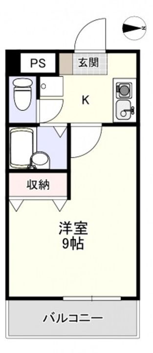 フローラ伊島 4階 1K 賃貸物件詳細