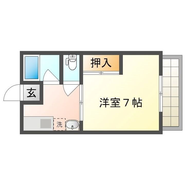 アルソーレ城北参番館 2階 1K 賃貸物件詳細