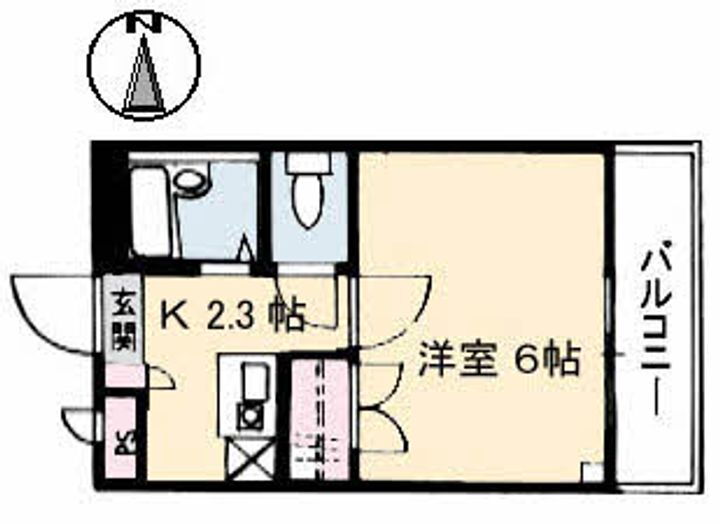 ハッピーハイツ今 3階 1K 賃貸物件詳細