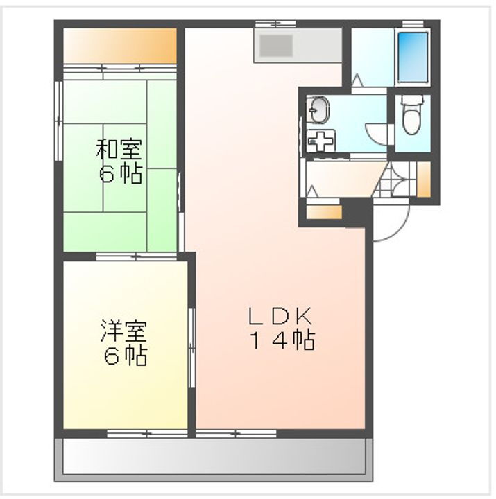 ディアス３０Ｃ棟 1階 2LDK 賃貸物件詳細