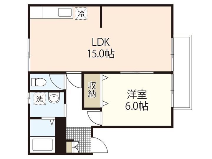 ヴィラフローレル　Ａ棟 2階 1LDK 賃貸物件詳細
