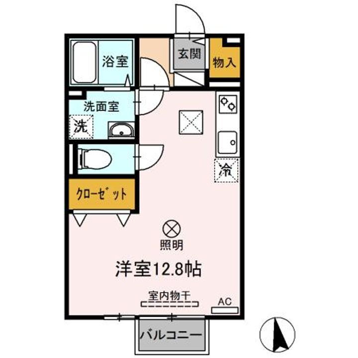 クレールメゾン 1階 ワンルーム 賃貸物件詳細