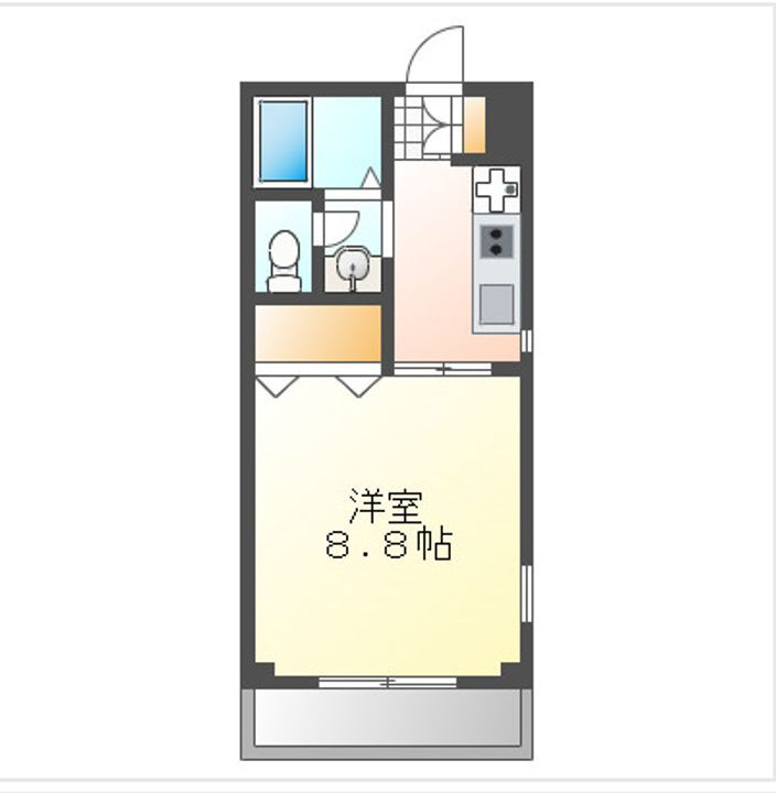 ＤＩＡＳ−ＵＩＩ 1階 1K 賃貸物件詳細