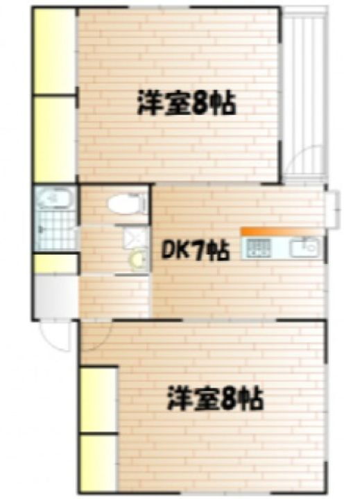 あじさい 1階 2DK 賃貸物件詳細