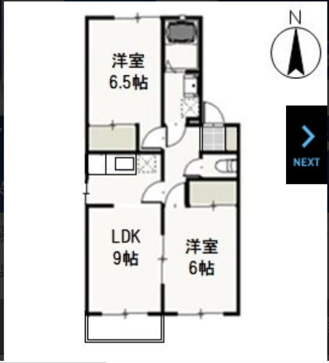 アーバンハイツ中井　Ｂ 2階 2LDK 賃貸物件詳細
